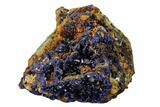 Sparkling Azurite Crystals with Chrysocolla - Laos #162603-1